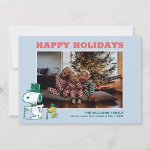 Snoopy-Zylinder-Pfefferminzbonbon Feiertagskarte