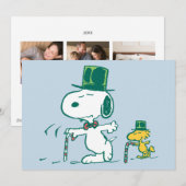 Snoopy Zylinder Pfefferminzbonbon Feiertagskarte (Vorne/Hinten)