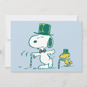 Snoopy Zylinder Pfefferminzbonbon Feiertagskarte