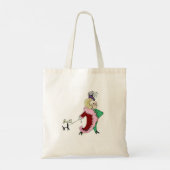 Snooty Lady mit Pelzmütze Tasche Shopping Bag (Rückseite)