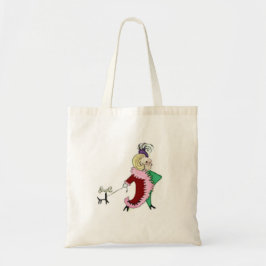 Snooty Lady mit Pelzmütze Tasche Shopping Bag