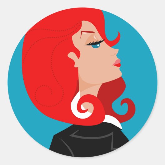 Snooty Lady Stickers (Vorderseite)