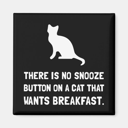 Snooze Button Cat Magnet (Vorne)