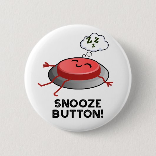 Snooze Button Funny Sleeping Puff (Vorderseite)