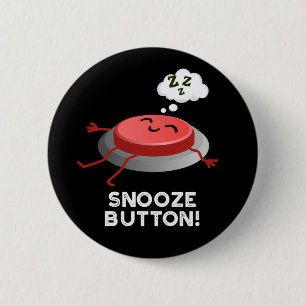 Snooze Button Funny Sleeping Puff Dark BG