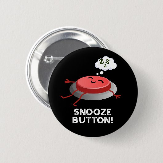 Snooze Button Funny Sleeping Puff Dark BG (Vorne & Hinten)
