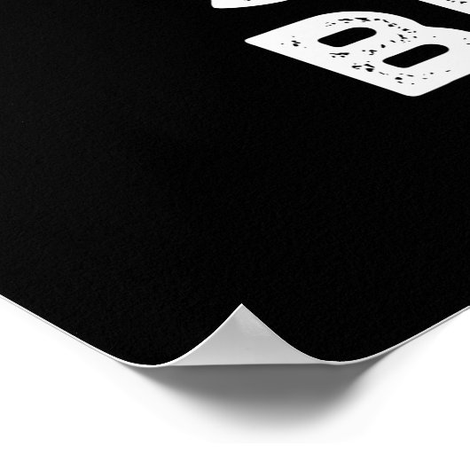 Snooze Button Funny Sleeping Puff Dark BG Poster (Ecke)