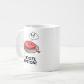 Snooze Button Funny Sleeping Puff Kaffeetasse (Vorderseite Links)