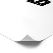 Snooze Button Funny Sleeping Puff Poster (Ecke)