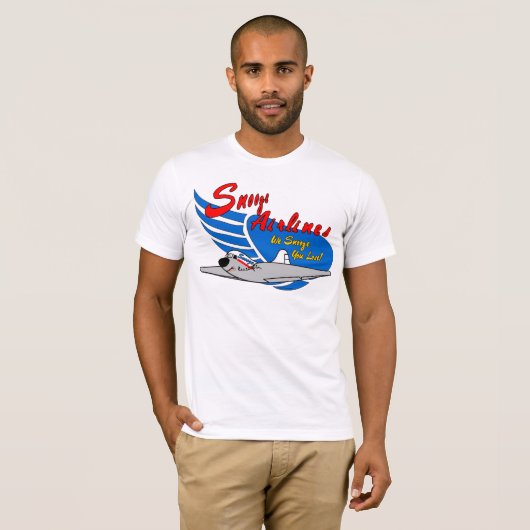 Snooze-Fluglinien T-Shirt (Vorne ganz)