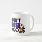 Snooze-Kaffee-Tasse Kaffeetasse (VorderseiteRechts)