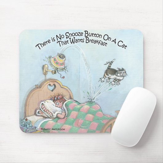 Snooze-Knopf Mousepad (Mit Mouse)