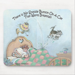 Snooze-Knopf Mousepad