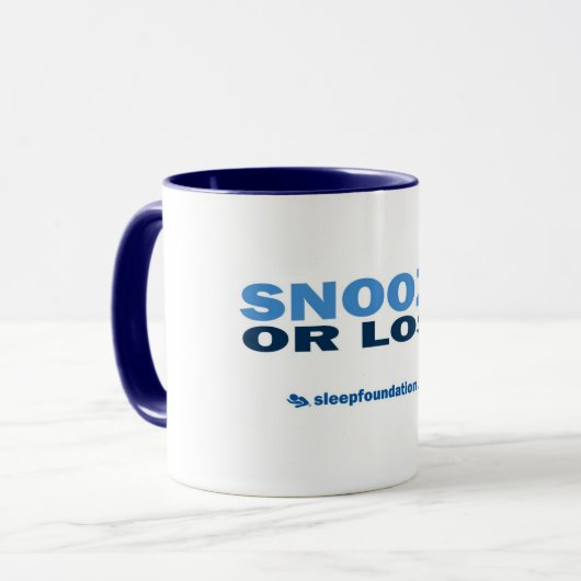 Snooze oder verlieren Sie Tasse (Vorderseite Links)
