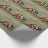 Snoozing Basset-Jagdhund Geschenkpapier (Ecke)