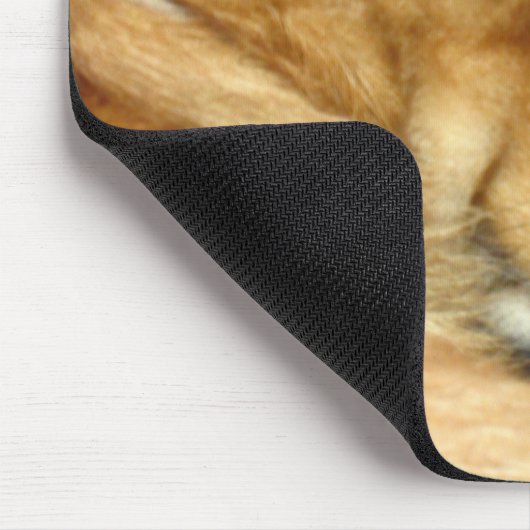 Snoozing Corgi-Fahrer Mousepad (Ecke)