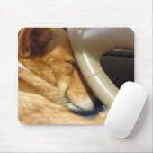 Snoozing Corgi-Fahrer Mousepad (Mit Mouse)
