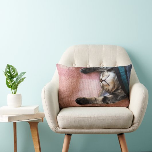 Snoozing Kätzchen Lendenkissen (Stuhl )