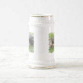 Snoozing Schnauzer-Bier Stein Bierglas (Mittel)
