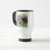 Snoozing Schnauzer-Reise-Tasse Reisebecher (Vorderseite Links)