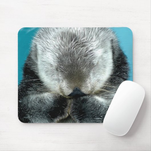 Snoozing Seeotter Mousepad (Mit Mouse)