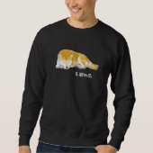 Snoozing Shiba Inu Dog Sweatshirt (Vorderseite)