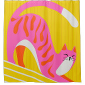 Snoozing Whiskers Duschvorhang (Vorderseite)