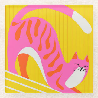 Snoozing Whiskers Glasuntersetzer