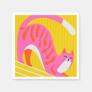 Snoozing Whiskers Serviette