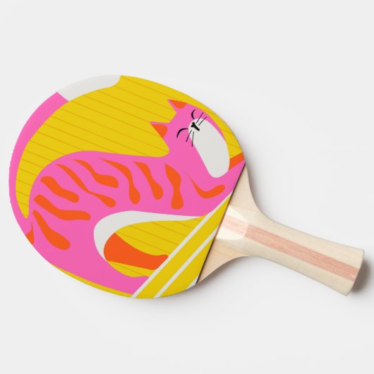 Snoozing Whiskers Tischtennis Schläger (Seitenansicht)
