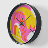 Snoozing Whiskers Uhr (Winkel)