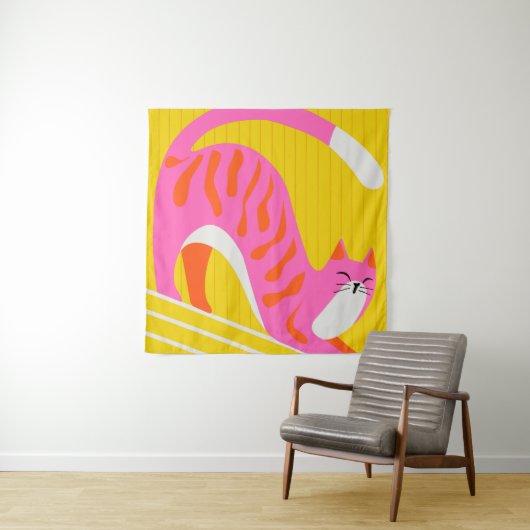 Snoozing Whiskers Wandteppich (Beispiel)