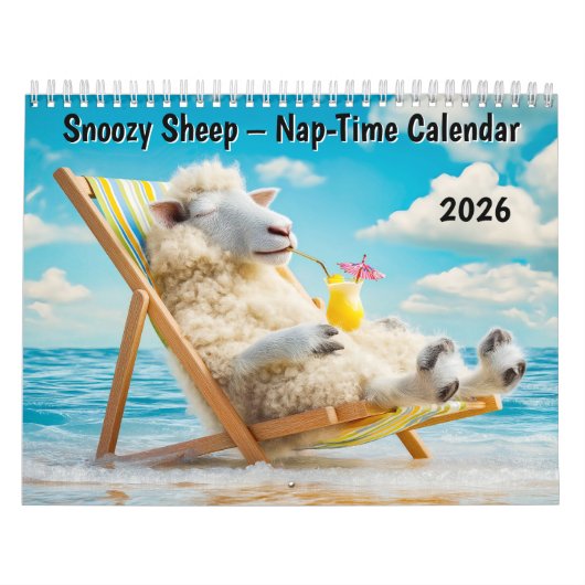 Snoozy Sheep – 2026 Schlafenszeit-Kalender Kalender (Titelbild)