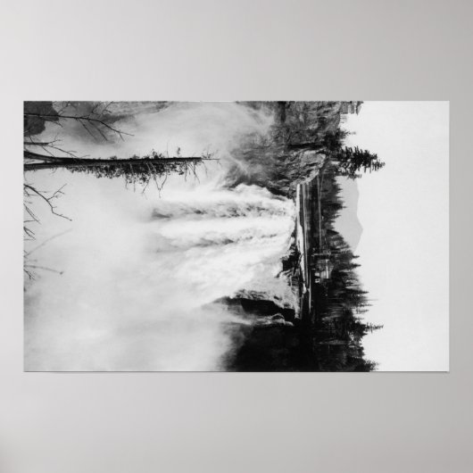 Snoqualmie Falls and Lodge, Washington Fotograp Poster (Vorne)