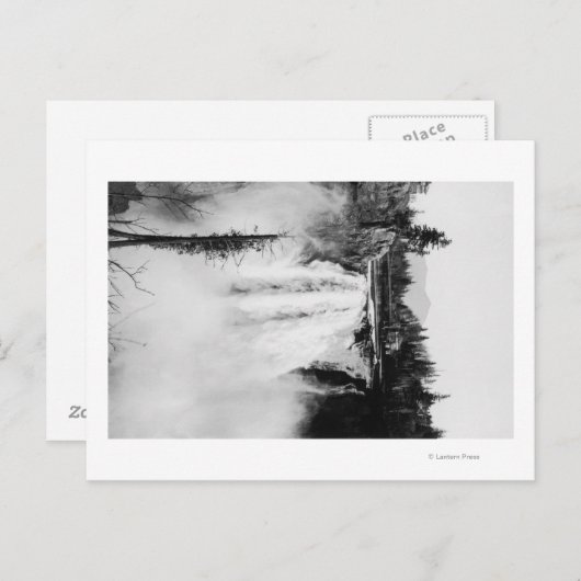 Snoqualmie Falls and Lodge, Washington Fotograp Postkarte (Vorne/Hinten)