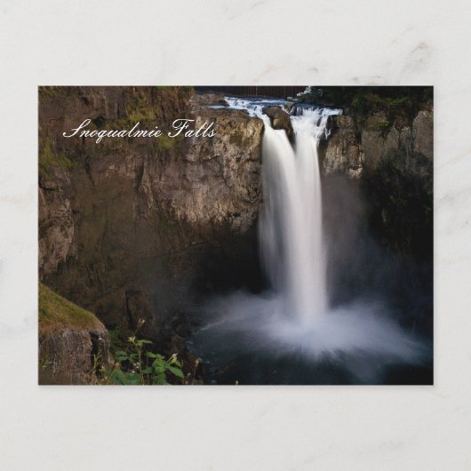 Snoqualmie Falls in der Nachtkarte Postkarte (Vorderseite)