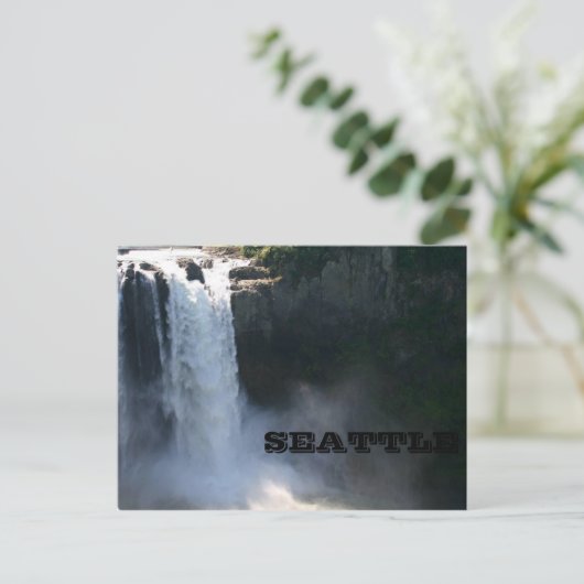 Snoqualmie Falls, Seattle Postkarte (Stehend Vorderseite)