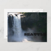 Snoqualmie Falls, Seattle Postkarte (Vorne/Hinten)