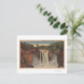 Snoqualmie Falls, WA - Aussicht auf Wasserfälle & Postkarte (Stehend Vorderseite)