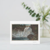 Snoqualmie Falls, WA - Blick auf die Wasserfälle u Postkarte (Stehend Vorderseite)