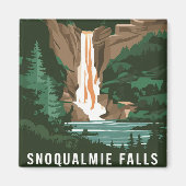 Snoqualmie Falls, WA Magnet (Vorne)
