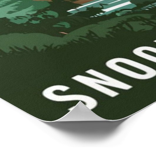 Snoqualmie Falls, WA Poster (Ecke)