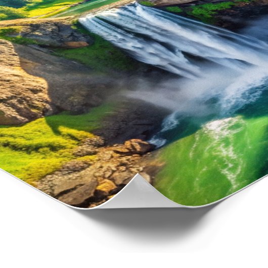 Snoqualmie Falls, WA Poster (Ecke)