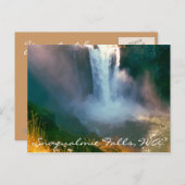 Snoqualmie Falls, WA Postkarte (Vorne/Hinten)