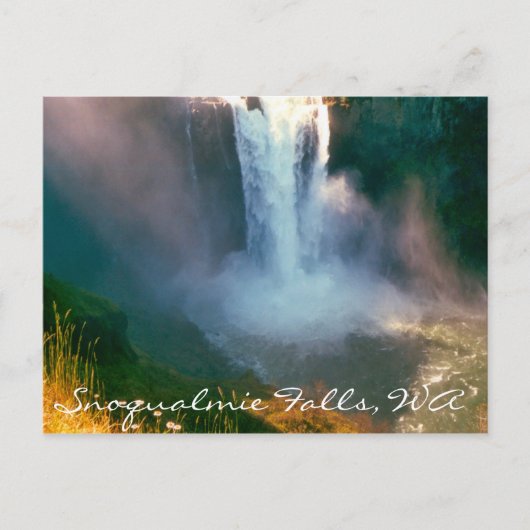 Snoqualmie Falls, WA Postkarte (Vorderseite)