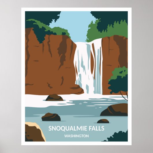 Snoqualmie Falls Washington Poster (Vorne)
