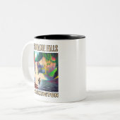 Snoqualmie Falls Washington Shirt, Sasquatch Zweifarbige Tasse (Vorderseite Links)