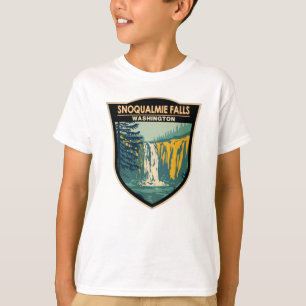 Snoqualmie Falls Washington Wasserfall Vintage T-Shirt