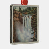 Snoqualmie fällt, WA - Ansicht von Fällen oben Silbernes Ornament (Rechts)
