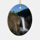 Snoqualmie fällt Washington Keramik Ornament (Rechts)